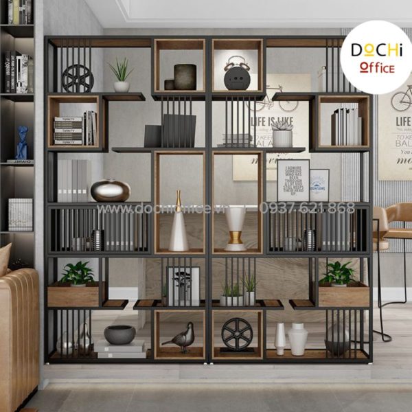 Kệ Gỗ Trang Trí Văn Phòng OKTT030