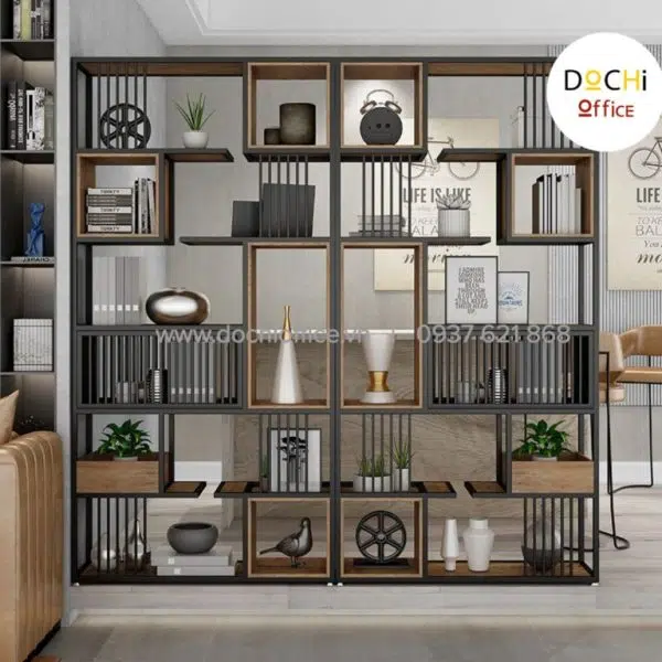 Kệ Gỗ Trang Trí Văn Phòng OKTT030