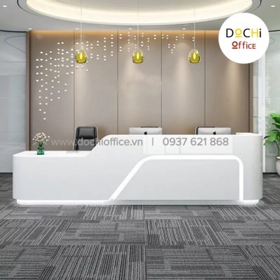 Quầy Lễ Tân Đẹp Hiện Đại QLT039