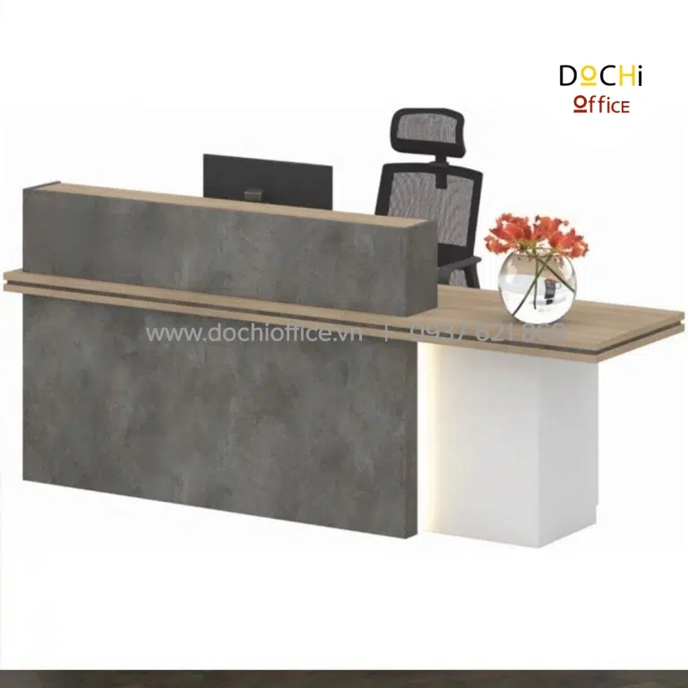Quầy Lễ Tân Đẹp Hiện Đại QLT029