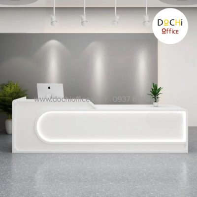 Quầy Lễ Tân Văn Phòng Sơn PU QLT036