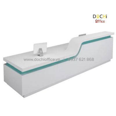 Quầy Tiếp Tân Sơn PU Sang Trọng QLT040