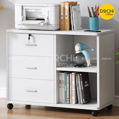 Tủ Hồ Sơ Thấp Hiện Đại Có Bánh Xe Di Động CBN072