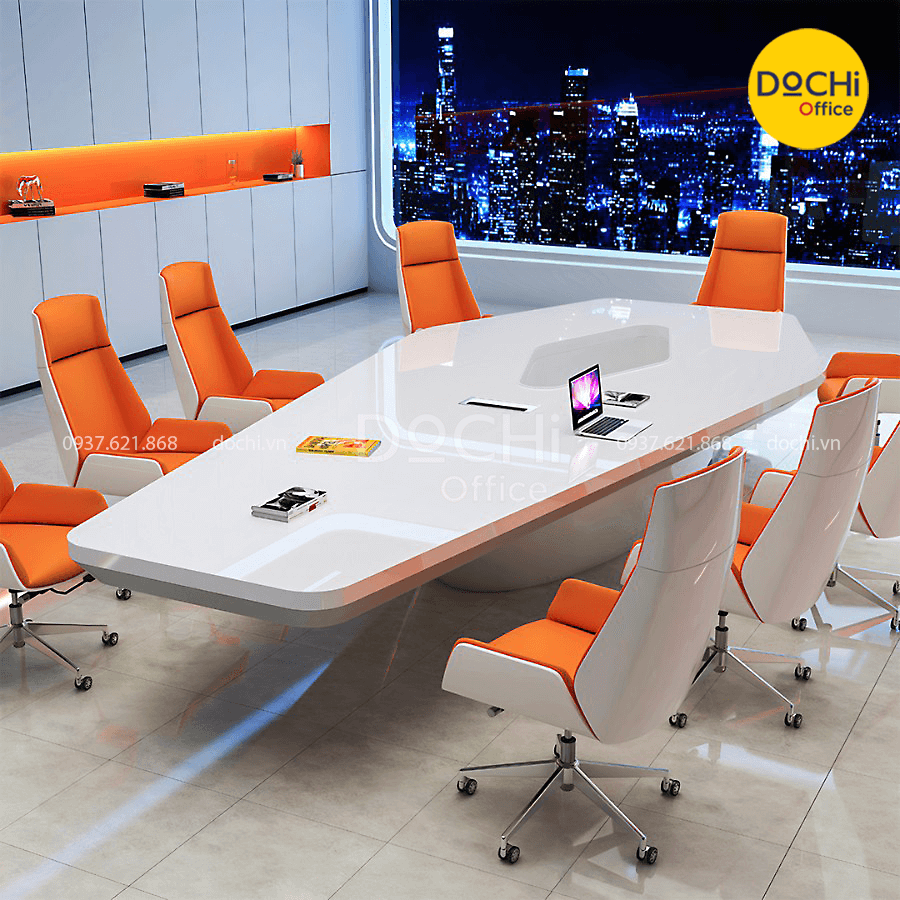 Bàn Họp Lớn Sơn PU Cao Cấp MT075 Dochioffice - Ảnh 2