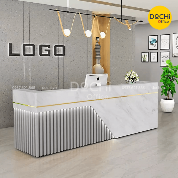 Quầy Lễ Tân Sang Trọng QLT010