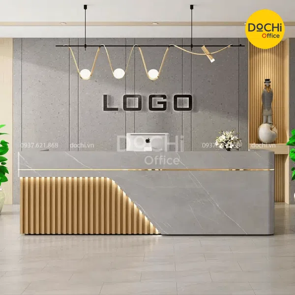 Quầy Lễ Tân Sang Trọng QLT010