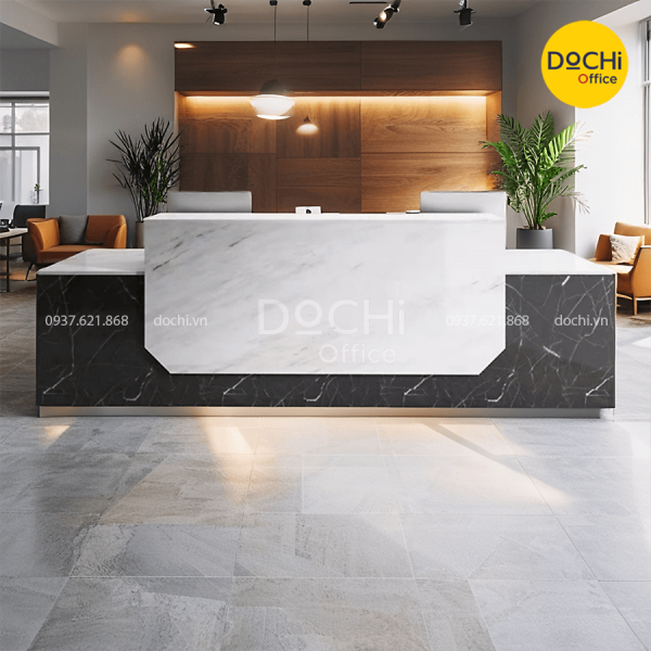 Quầy Lễ Tân Hiện Đại QLT013