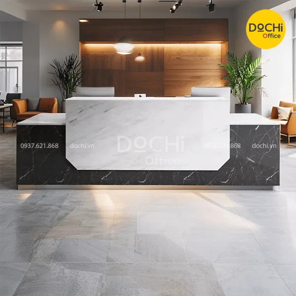 Quầy Lễ Tân Hiện Đại QLT013