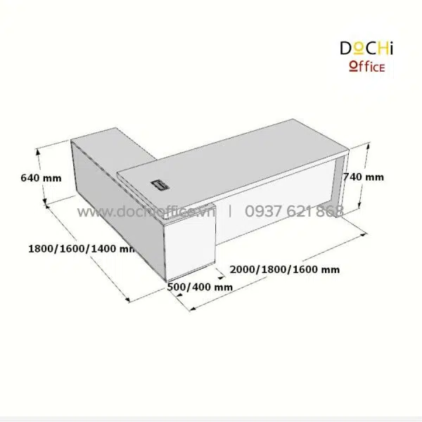 Bàn Giám Đốc Chữ L DT013