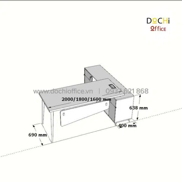 Bàn Giám Đốc Cao Cấp DT014