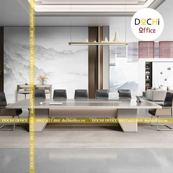 Bàn Họp Chân Gỗ Cao Cấp MT058