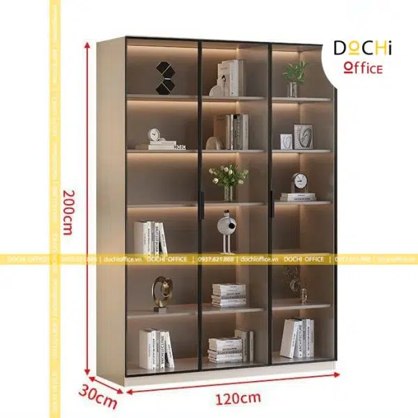Tủ Hồ Sơ Cánh Kính Cao Cấp CBN087