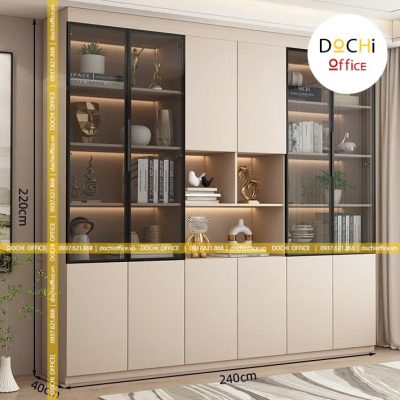 Tủ Hồ Sơ Cánh Kính Sang Trọng CBN088