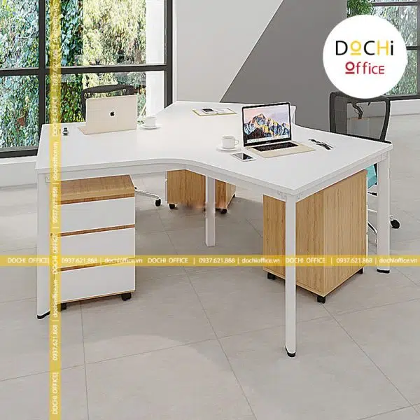 Cụm Bàn Làm Việc Chân Oval ST4079 - Cụm 3