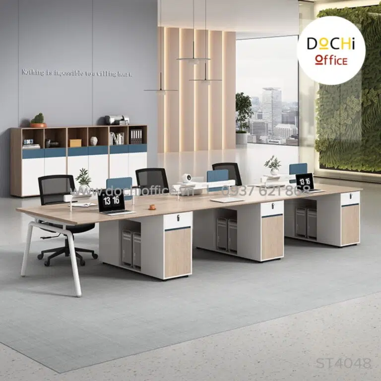 Bàn Nhân Viên Chân Sắt ST4048 - Cụm 4 - Ảnh 12