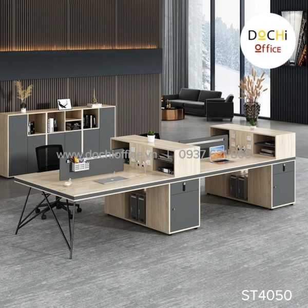 Cụm Bàn Làm Việc 4 Người ST4050