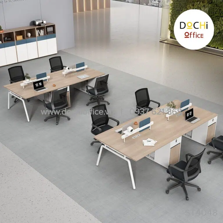 Bàn Nhân Viên Chân Sắt ST4048 - Cụm 4 - Ảnh 3