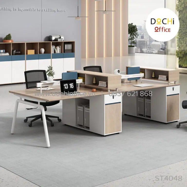 Bàn Nhân Viên Chân Sắt ST4048 - Cụm 4 - Ảnh 5