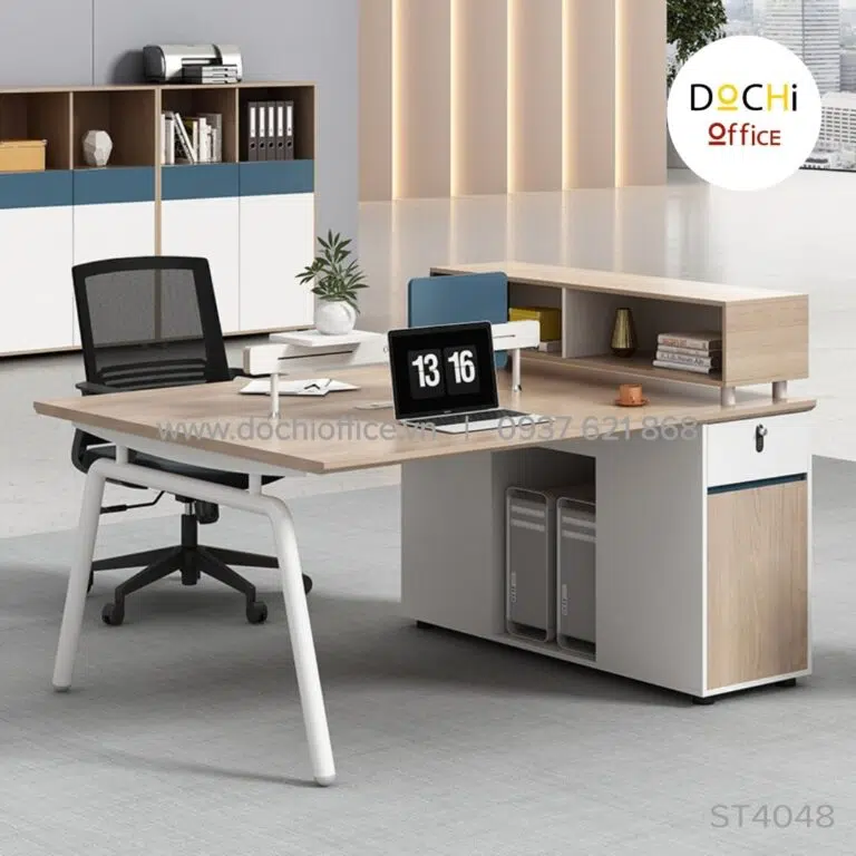 Bàn Nhân Viên Chân Sắt ST4048 - Cụm 4 - Ảnh 8