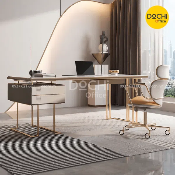 Bàn Làm Việc Giám Đốc Mặt Đá Cao Cấp DT118