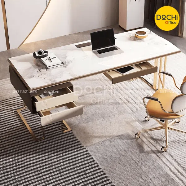 Bàn Làm Việc Giám Đốc Mặt Đá Cao Cấp DT118