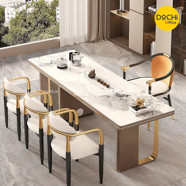 Bàn Làm Việc Giám Đốc Mặt Đá Sang Trọng DT119