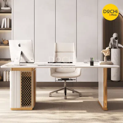 Bàn Làm Việc Giám Đốc Mặt Đá Sang Trọng DT122