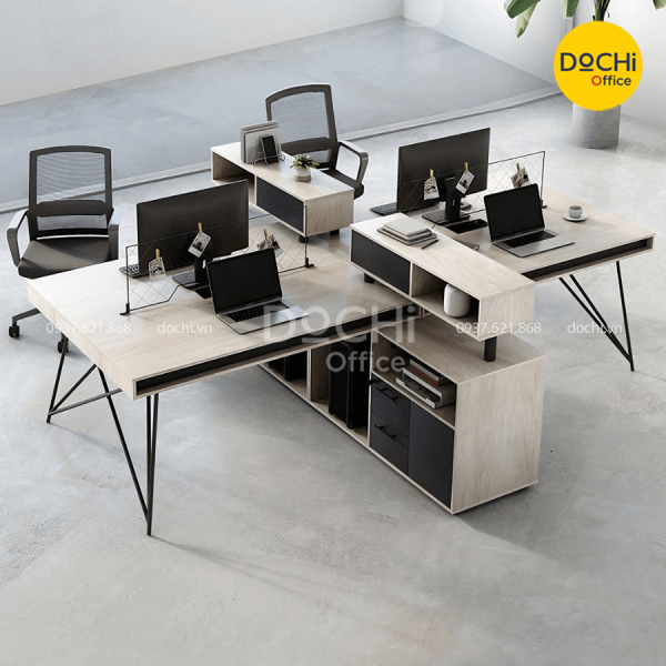 Cụm Bàn Làm Việc Nhân Viên 4 Người ST4002