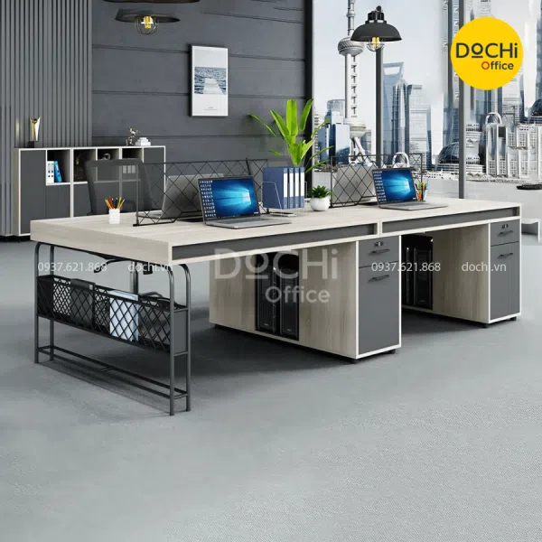 Cụm Bàn Làm Việc Nhân Viên ST4004 - Cụm 4