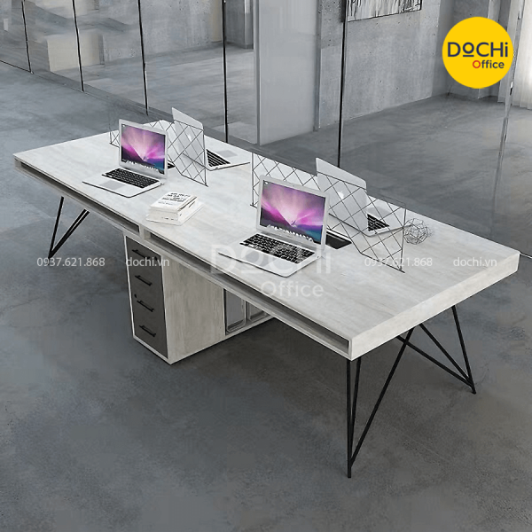Cụm Bàn Làm Việc Chân Sắt ST4005 - Cụm 4