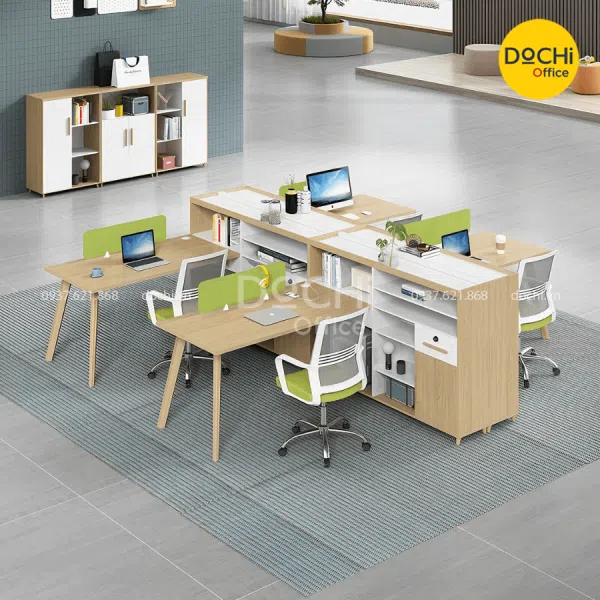 Cụm Bàn Làm Việc 4 Người ST4021