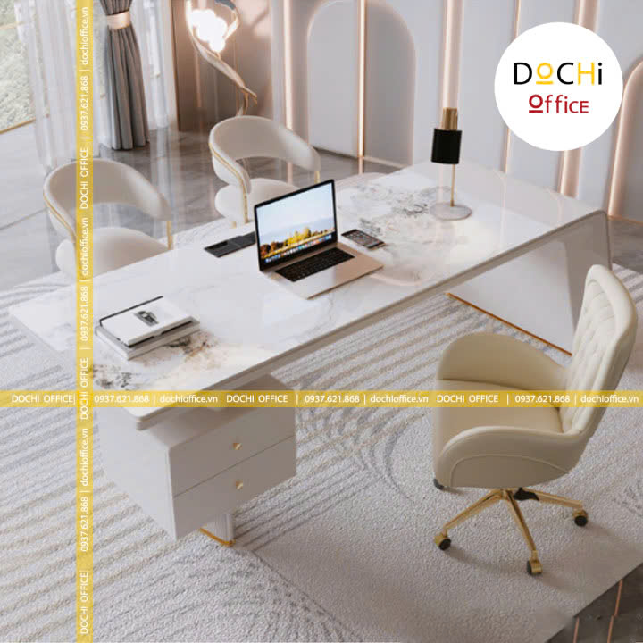 Bàn Làm Việc Giám Đốc Mặt Đá Cao Cấp DT109 - Ảnh 3