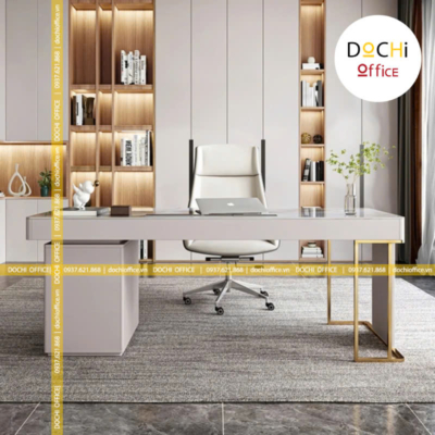 Bàn Làm Việc Giám Đốc Mặt Đá Cao Cấp DT109