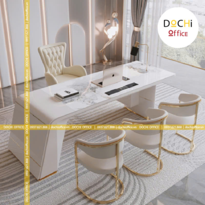 Bàn Làm Việc Giám Đốc Bo Cong Ấn Tượng DT110