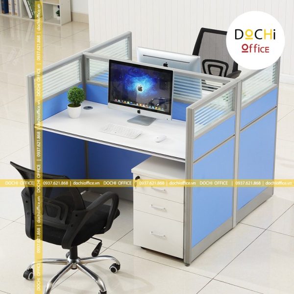 Cụm Bàn Nhân Viên Chân Sắt ST4077 - Cụm 2 Cụm Bàn Nhân Viên Chân Sắt ST4077 - Cụm 2