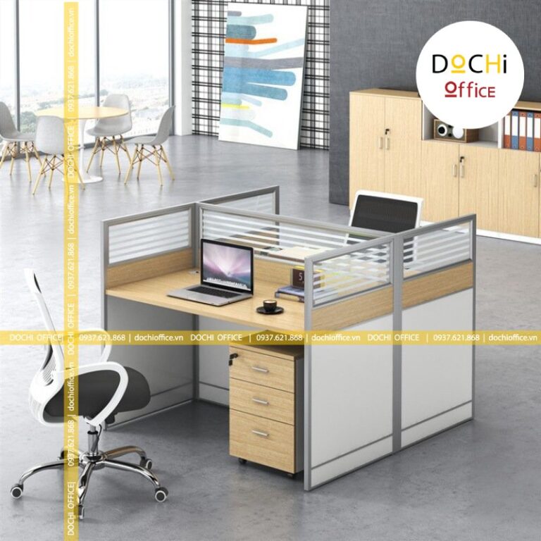 Cụm Bàn Nhân Viên Chân Sắt ST4077 - Cụm 2 - Ảnh 2