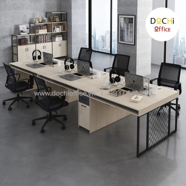 Cụm Bàn Làm Việc Chân Sắt ST4028 - Cụm 2