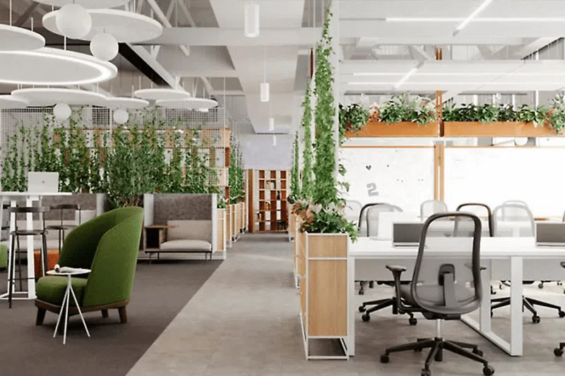 Cách thiết kế nội thất văn phòng xanh