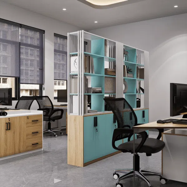 Lợi ích khi dùng tủ văn phòng dạng kệ thay vách ngăn