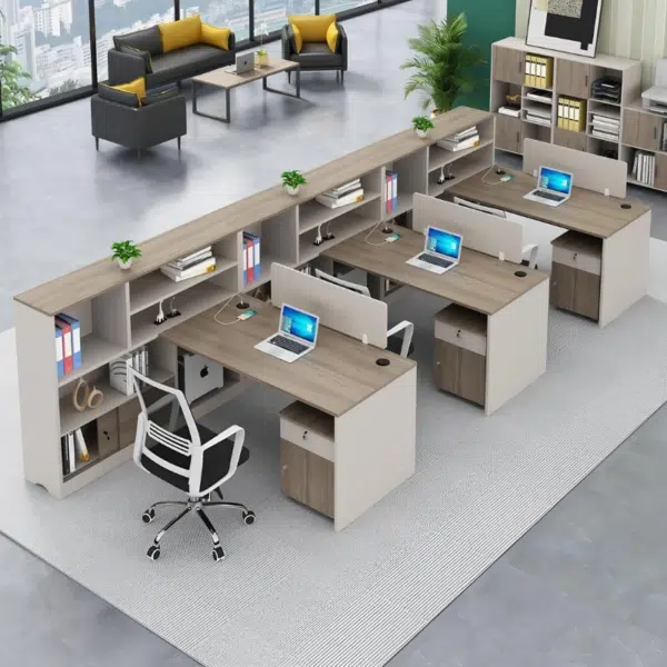 Bàn cụm kết hợp tủ - Giải pháp hai trong một