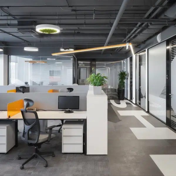 Thiết kế văn phòng 100m2 phối màu thế nào cho hài hòa?