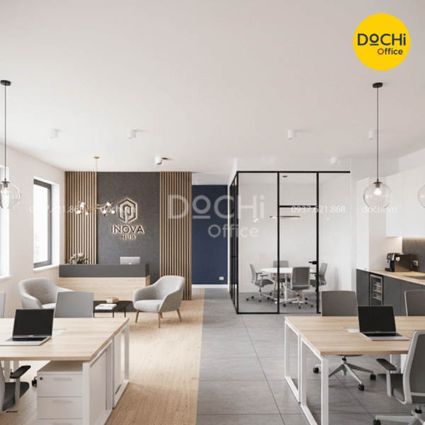 Thiết kế nội thất văn phòng nhỏ 50m2