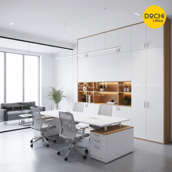 Mẫu thiết kế nội thất cho văn phòng nhỏ hiện đại, đa năng