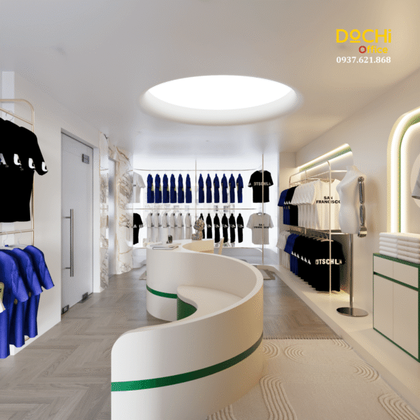 Bố cục tổng thể nội thất văn phòng Thiên Kim 60m2