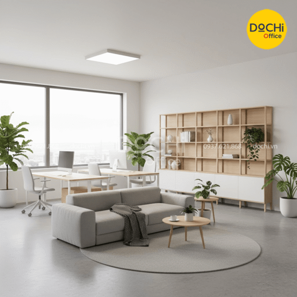 Mẫu nội thất văn phòng 30m2 phong cách Bắc Âu