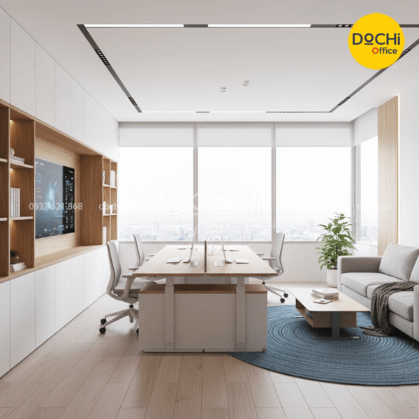 Mẫu nội thất văn phòng 30m2 thông minh