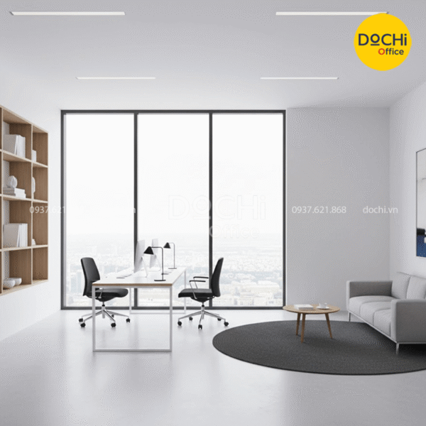 Mẫu nội thất văn phòng 30m2 tối giản