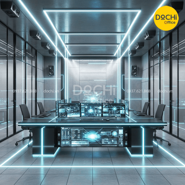 Thiết kế nội thất văn phòng 50m2 theo hướng hi-tech