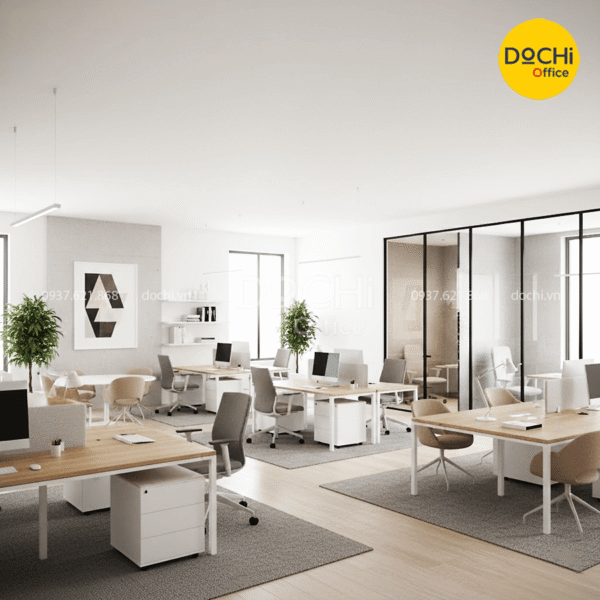 Văn phòng 50m2 theo phong cách hiện đại