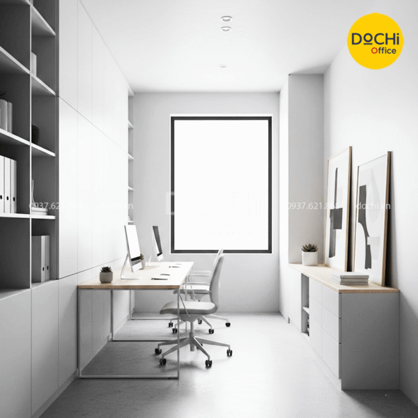 Thiết kế văn phòng 50m2 tối giản